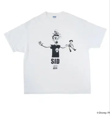 토이 스토리 SID 프린트 티셔츠 화이트 L