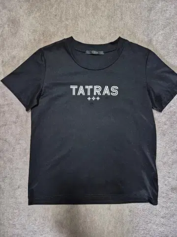 TATRAS 반팔 티셔츠 블랙 로고 프린트