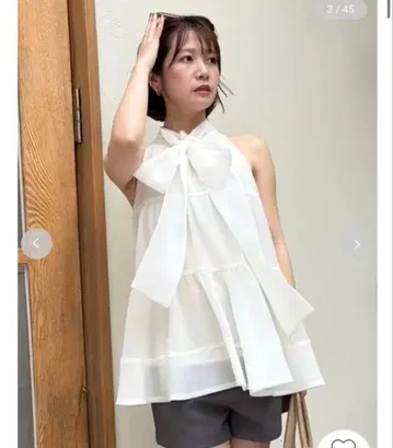 릴리 브라운 여성 티어드 블라우스