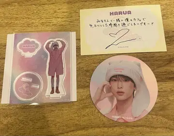 &TEAM HARUA 카페 아크릴 스탠드 코스터 메시지 카드