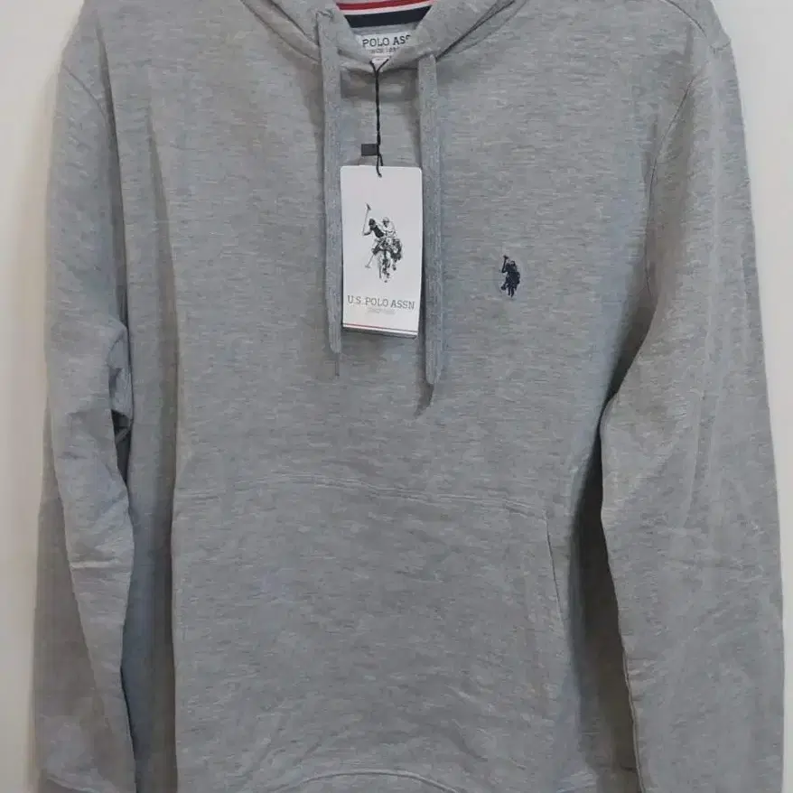 US POLO ASSN. 맨투맨 그레이 후드티