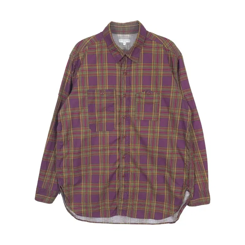 ENGINEERED GARMENTS 퍼플 체크 셔츠 L