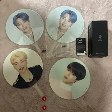 BTS 지민 부채 응원봉 트레이딩 카드 세트