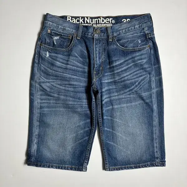 Back Number 빈티지 워싱 데님 반바지 R3019