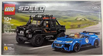 LEGO SPEED CHAMPIONS Jaguar F-TYPE Project 7&Land Rover Defender Classic 77264
