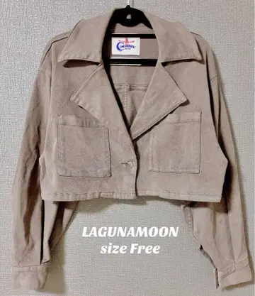 LAGUNAMOON x CIMARRON 숏 데님 자켓 그레이 가을