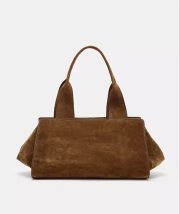 택 포함 새상품 18000엔! ZARA 자라*더블 핸들 스웨이드 가죽 백