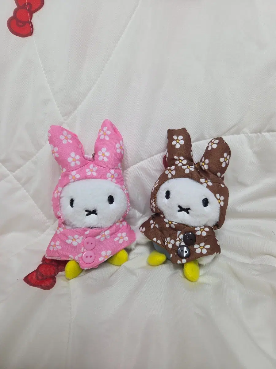 (새상품) 미피 우비 인형 키링 세트
