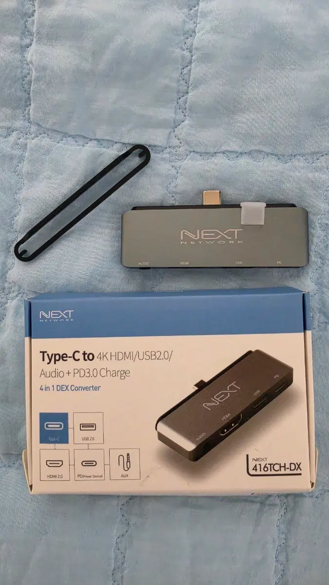 넥스트 416TCH-DX 타입C 4K HDMI 4포트 컨버터
