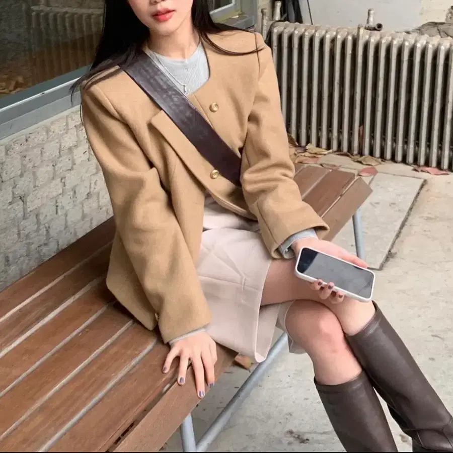 [에이치모드] 브라운 자켓