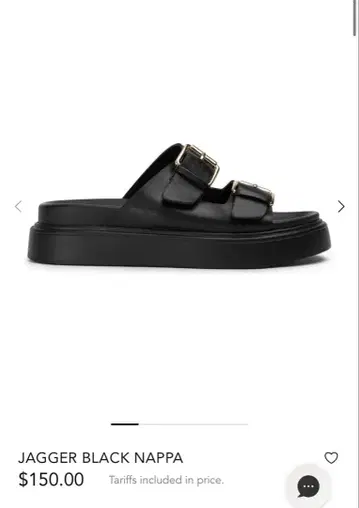 TONY BIANCO JAGGER BLACK NAPPA 샌들