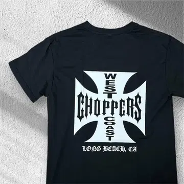 [새상품] WEST COAST CHOPPERS 블랙 남성용 티셔츠 XL 사이즈