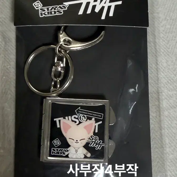 원가)스키즈 디스앤댓 팝업 스키주 거울키링 아이엔 폭시니