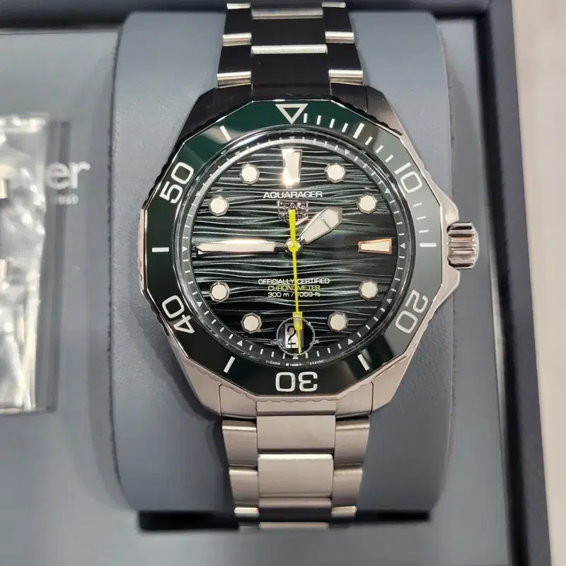 태그호이어 아쿠아레이서 프로페셔널300 데이트 오토매틱 42mm
