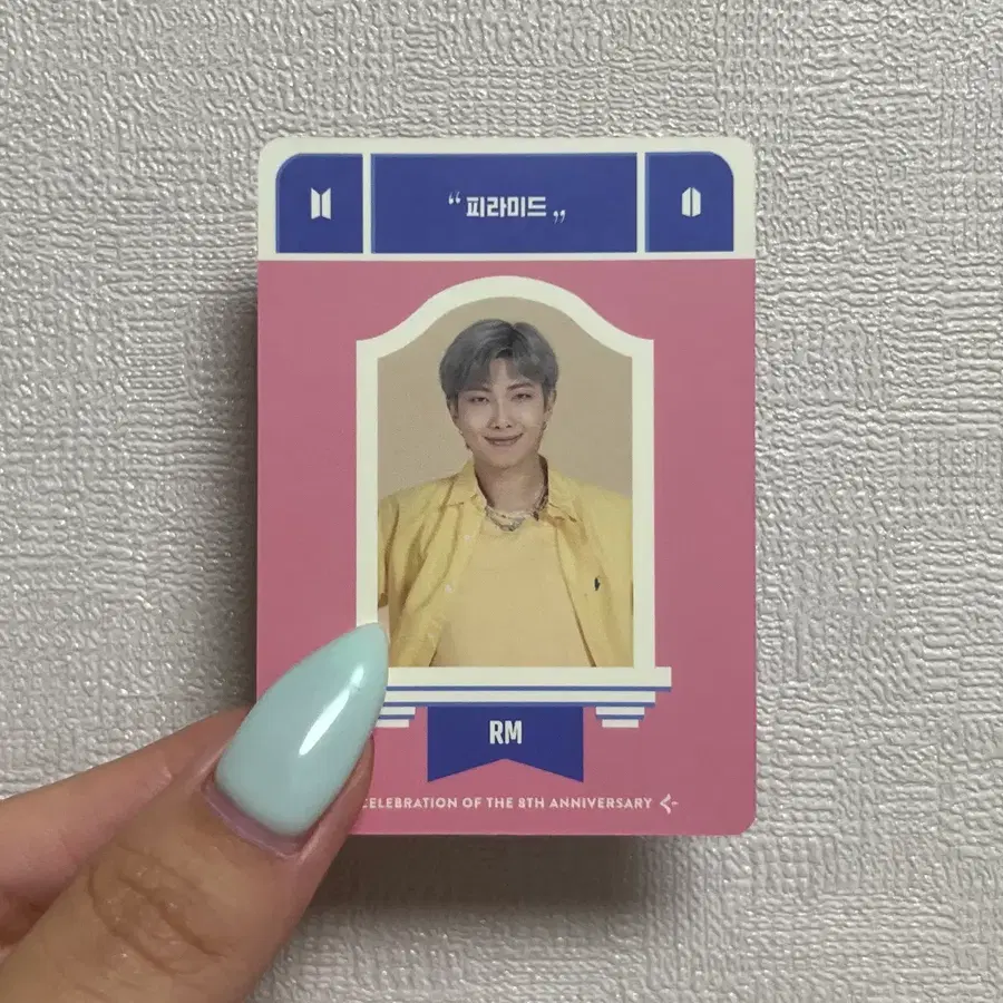 방탄소년단 BTS 페스타 8주년 캘린더 RM 남준 미니포토카드