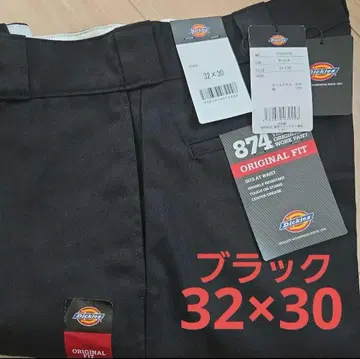 [미사용 새상품] Dickies 874 32x30 워크 팬츠 블랙