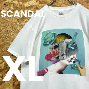 새상품급 SCANDAL her 마스터피스 티셔츠 XL 상당 무료배송