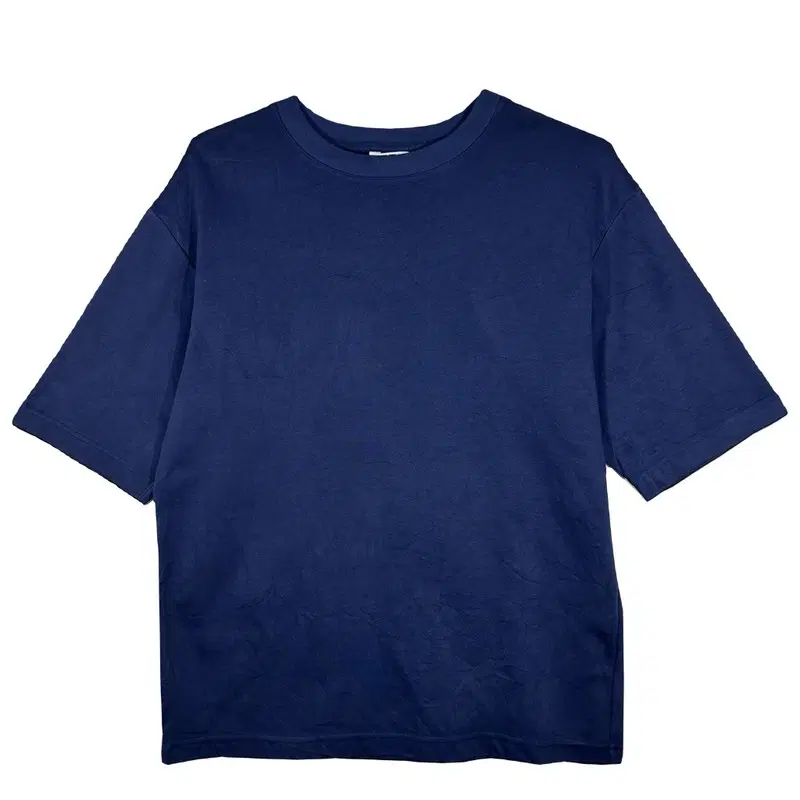UNIQLO 유니클로 네이비 반팔 티 [L] 코튼 혼방