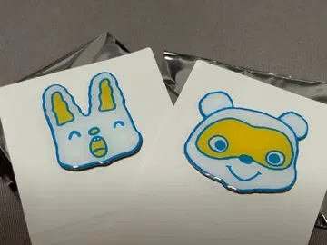 [ 논탄 ] 캐릭터 핀 배지 세트 토끼 너구리