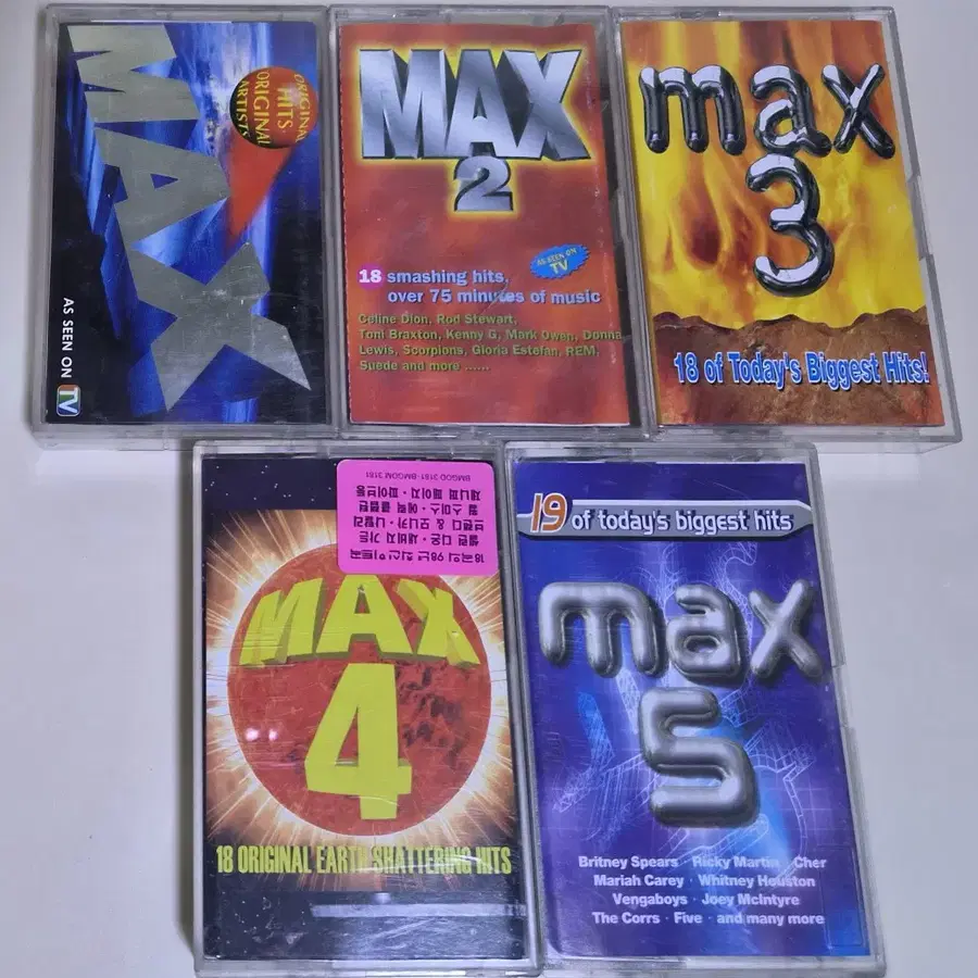맥스 MAX 1-5 (개봉 카세트테이프)