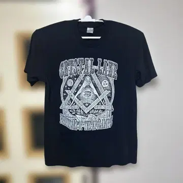 CRYSTAL LAKE 구 로고 T셔츠 XL 밴딩T