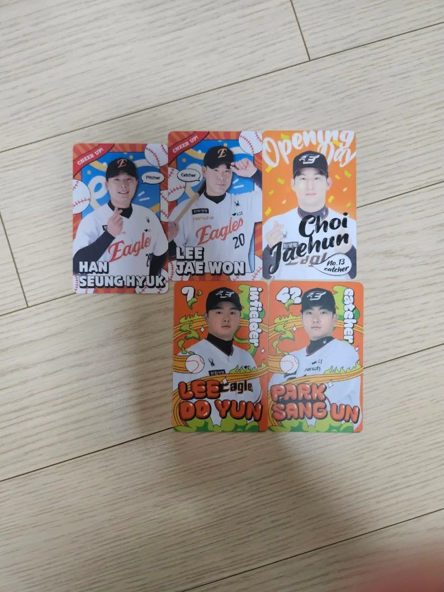한화이글스 포토카드 한승혁 이재원 최재훈 이도윤 박상언 일괄 5000원