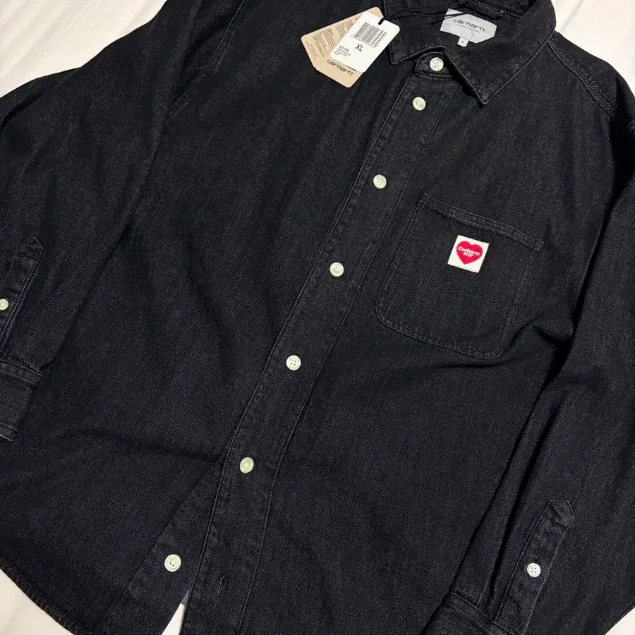 칼하트 WIP L/S NASH SHIRT 블랙 / XL