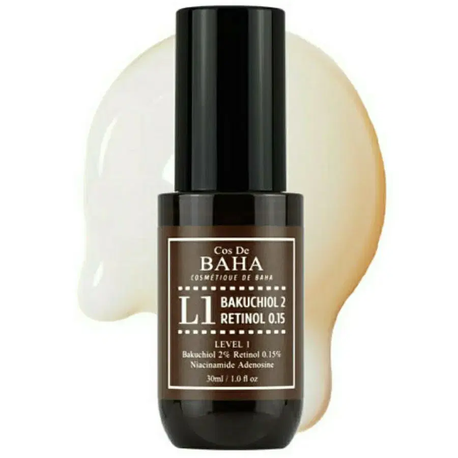 (새상품) 코스드바하 L1 순수 레티놀 0.15% 바쿠치올 2% 비타민A 앰플 세럼 30ml