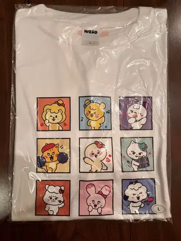 NiziU 티셔츠 화이트 L 사이즈