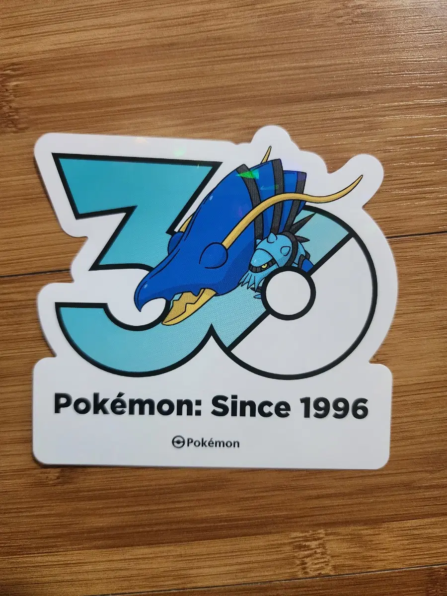 포켓몬스터 30주년 로고 스티커 블로스터