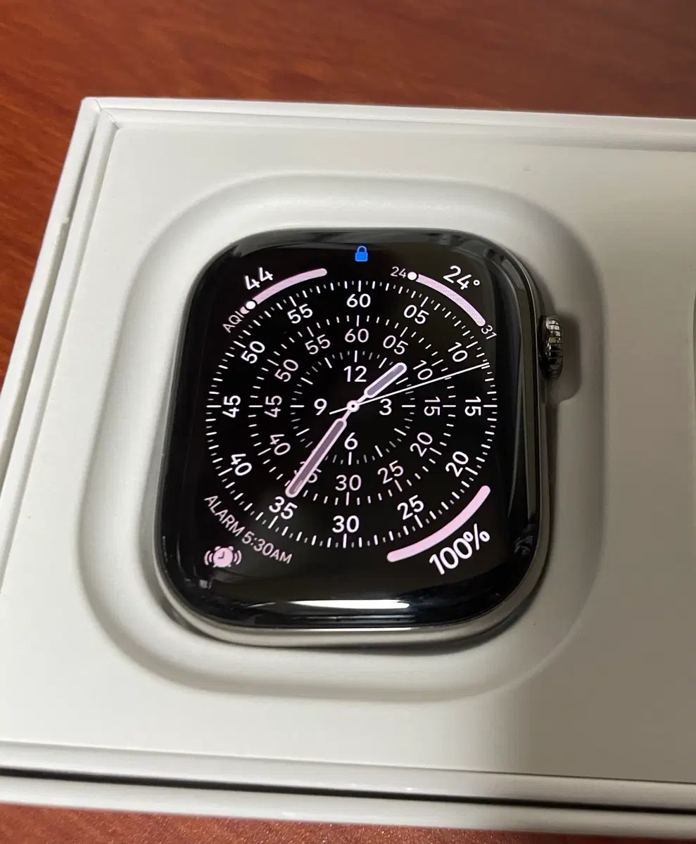 애플워치 11 티타늄(셀룰러) 46mm 네추럴 + 밀레니즈 루프(동일색상)