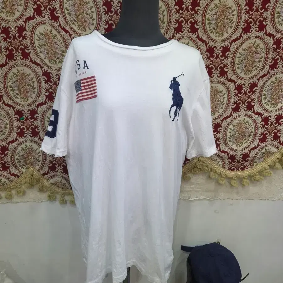 폴로 랄프로렌 빅포니 성조기 치프키프 usa 자수 반팔티