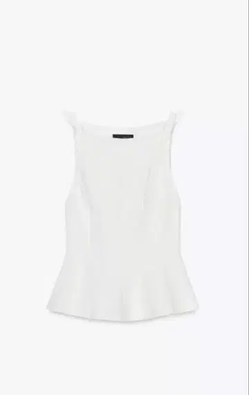 ZARA 페플럼 리본 상의 S