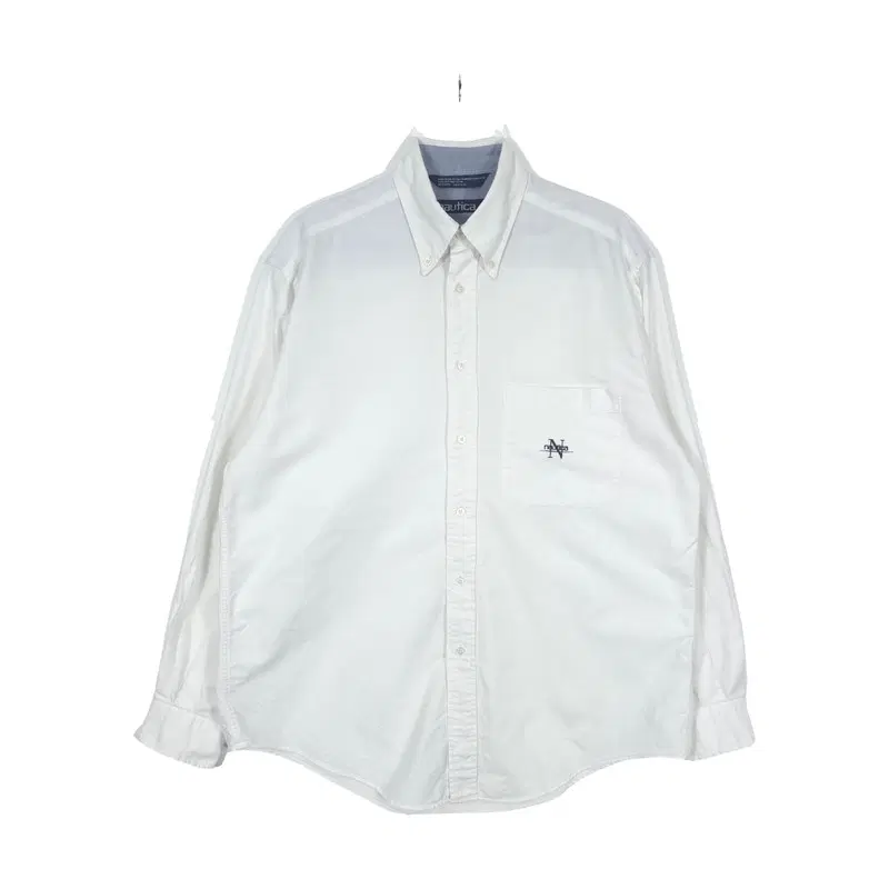 NAUTICA 화이트 버튼다운 옥스포드 셔츠 M