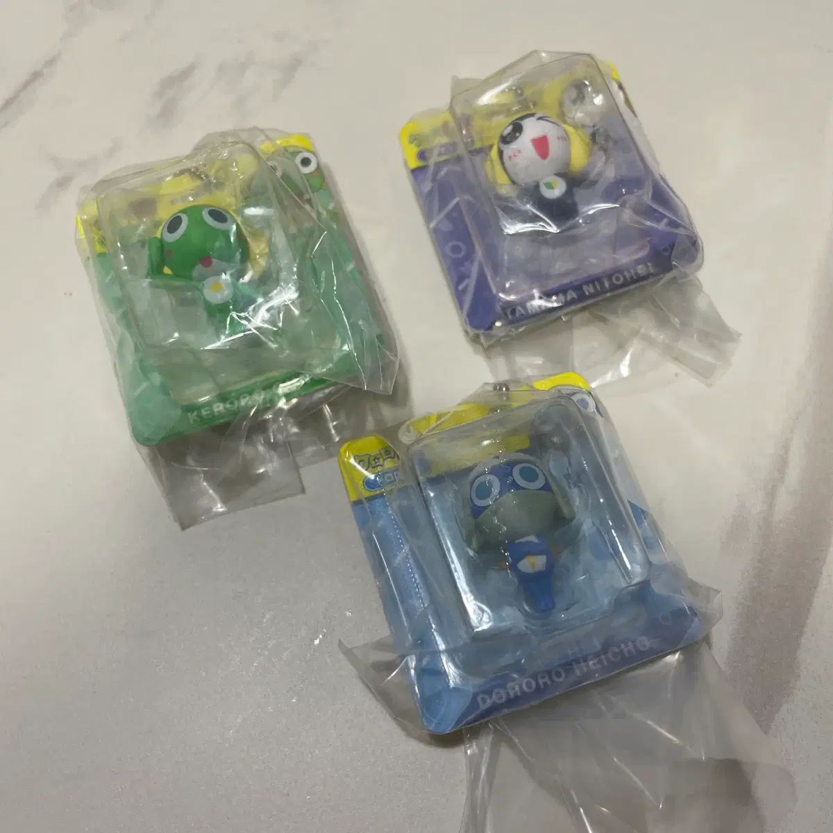 케로로 가챠 블리스터 3종 (케로로, 타마마, 도로로)