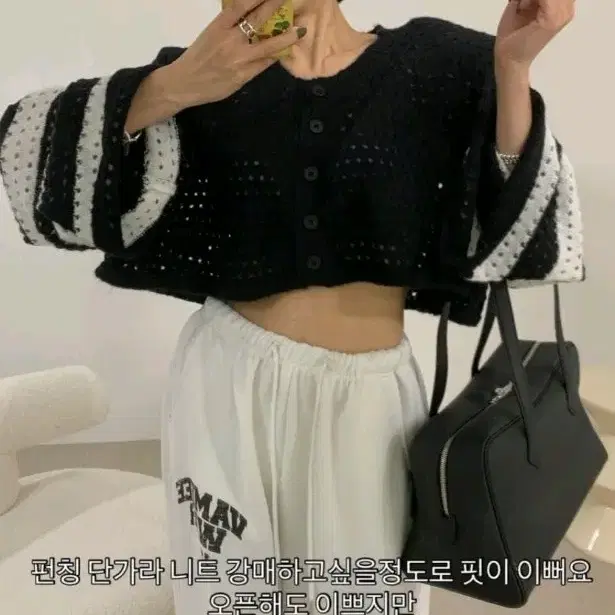 소가죽 토고 숄더 백 블랙 엔티크제이