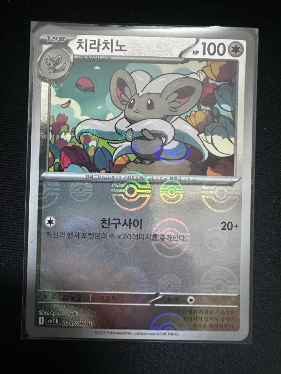 포켓몬 카드 치라치노 몬스터볼