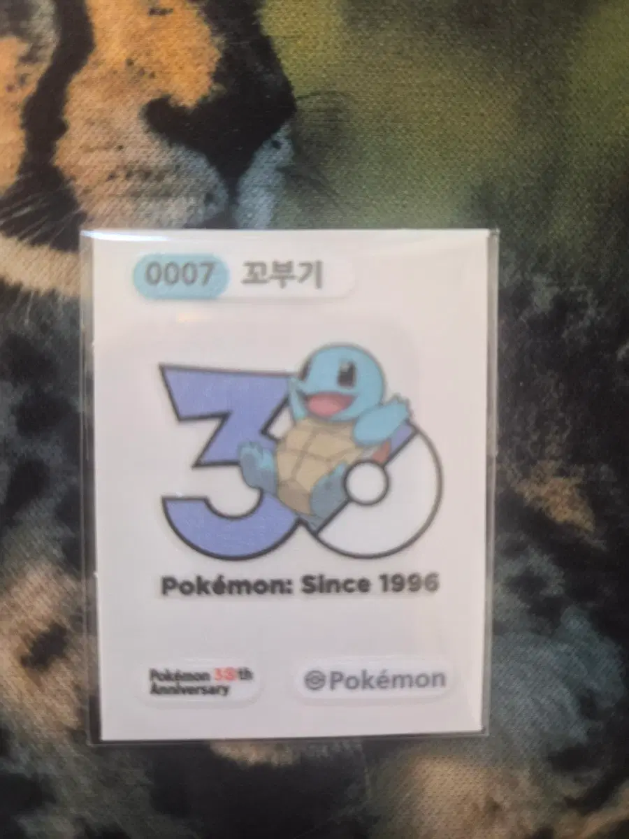 30주년 로고 꼬부기 띠부씰