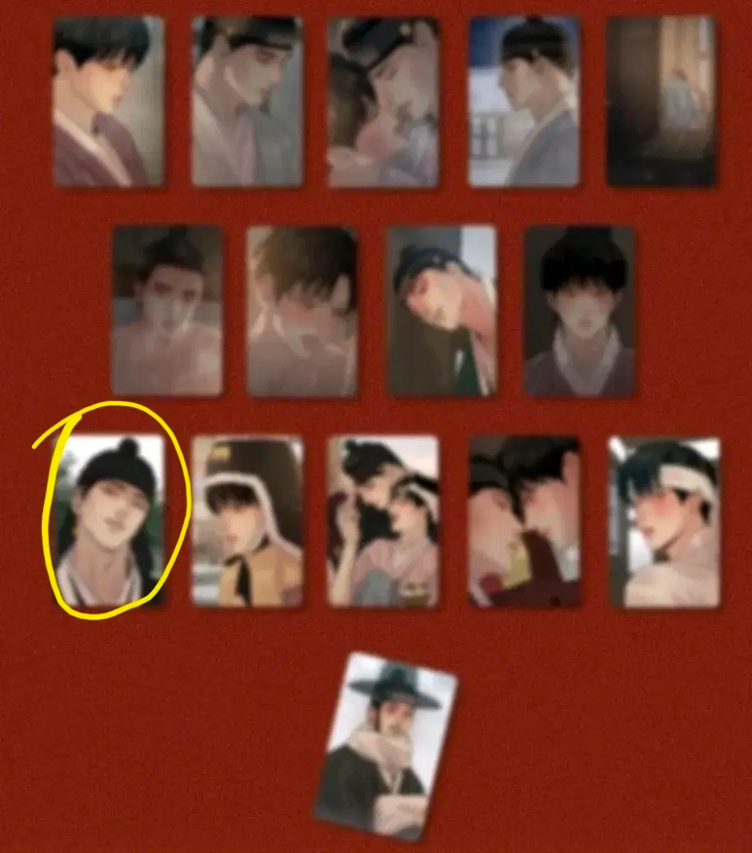 [교환] 야화첩 컬포 ver.1  컬렉션 포토카드  윤승호 백나겸 포카