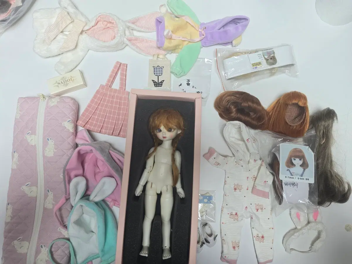 구체관절인형 물품 의상 가발 포함 쎄이렌 자두 USD