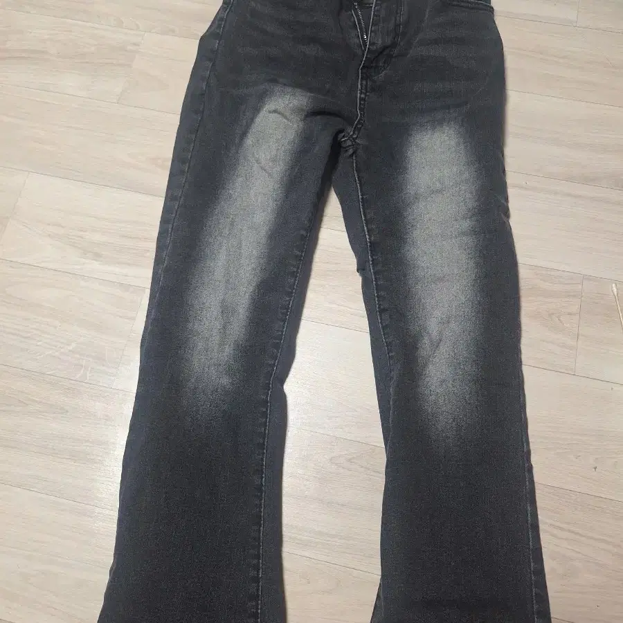 여성 부츠컷 데님 팬츠 블랙