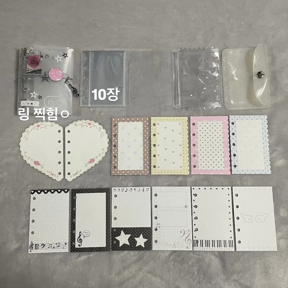 M5 5공 다이어리 미사용 다꾸 속지