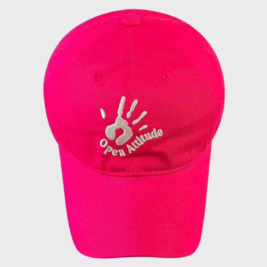 오픈에티튜드 PALM NIGHT BALL CAP 볼캡 캡 모자 핫핑크