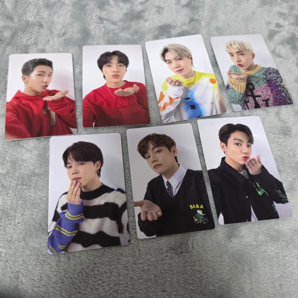 7장일괄 fc japan w 회원 포카 방탄 bts