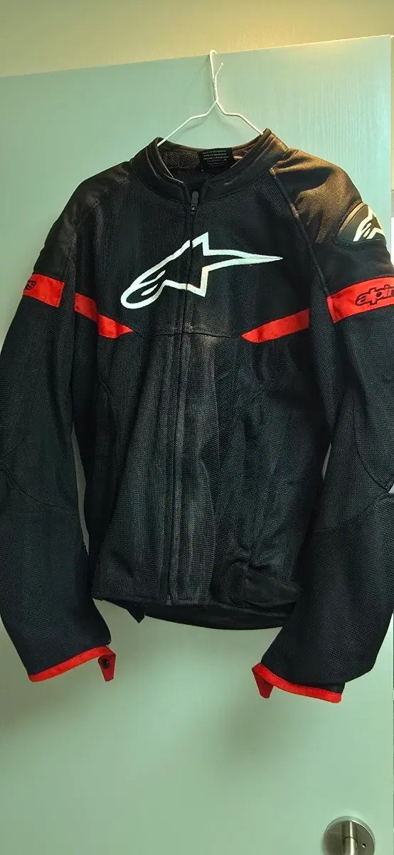 알파인스타 메쉬 라이딩 자켓 AXIOM SUPERAIR JACKET 블랙/레드 M사이즈 (바이크, 오토바이)