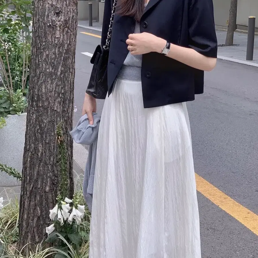 공드린 flamme 자켓 네이비