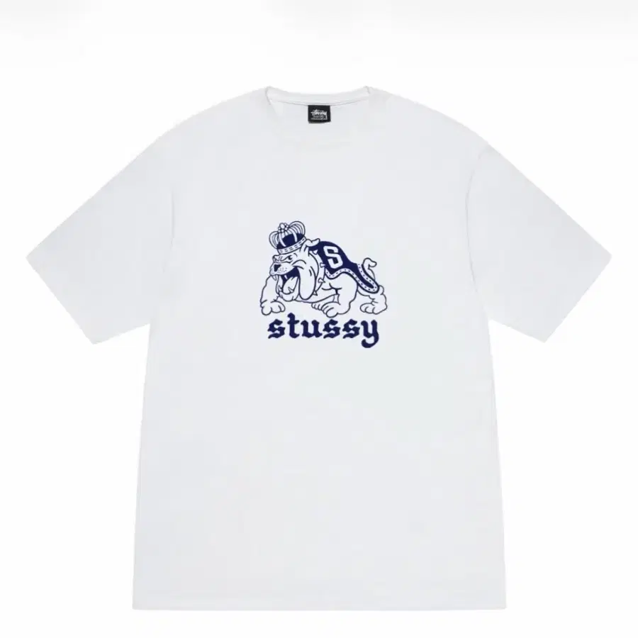 스투시 불독 반팔티셔츠 Stussy Bulldog T-Shirt White