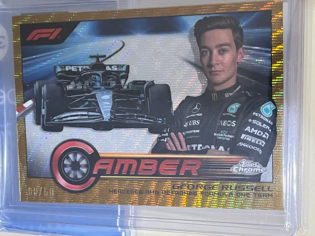 f1 탑스 크롬 조지 러셀 50한정 카드