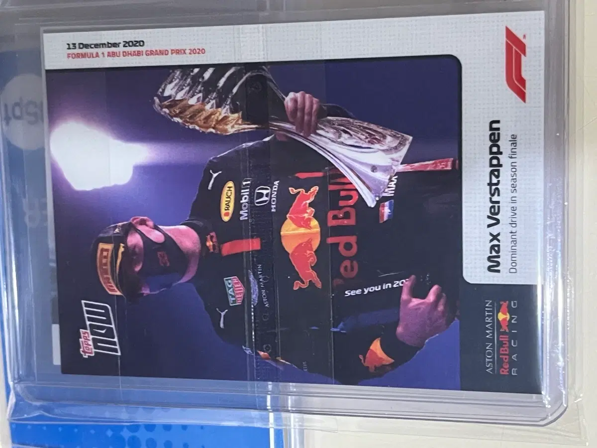 f1 탑스 나우 막스 베르스타펜 2020 F1 아부다비 GP 우승 기념 카드