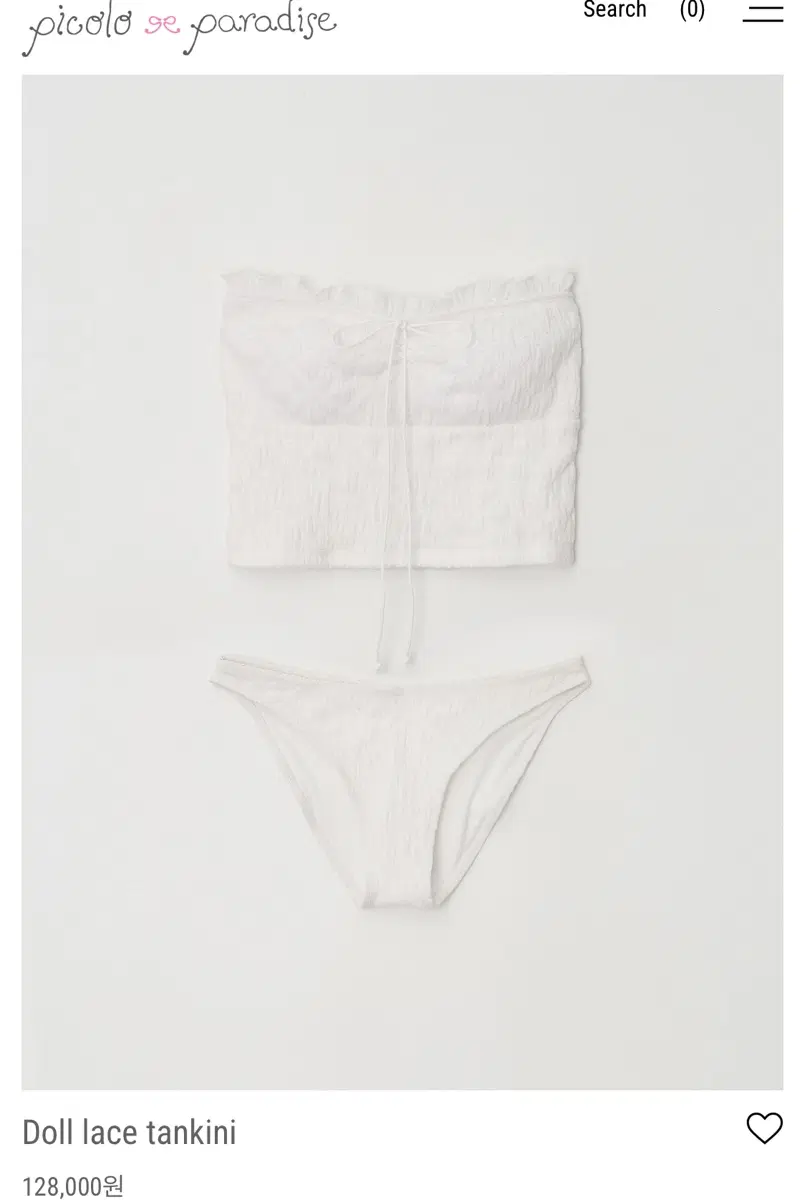피콜로파라다이스 돌레이스탱키니 Doll lace tankini